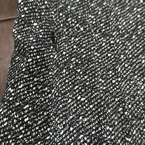 THEORY Black White Gray Abstract A Line Short Sleeve Shift Dress With Zippered P - Picture 3 of 6